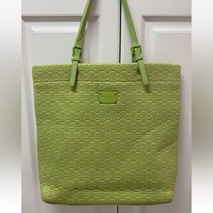 Michael Kors Green Medium Jet Set Tote Bag